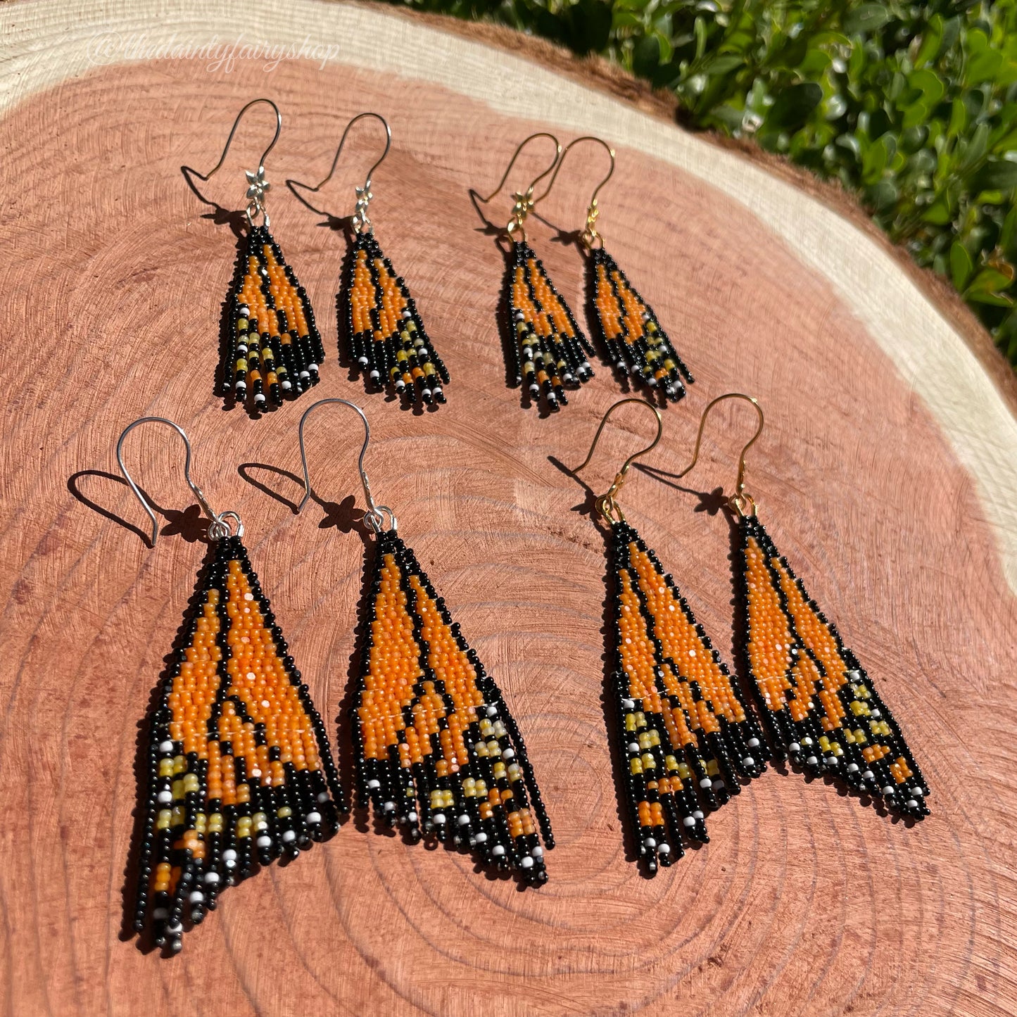 Monarch Wing Earrings (Minis)
