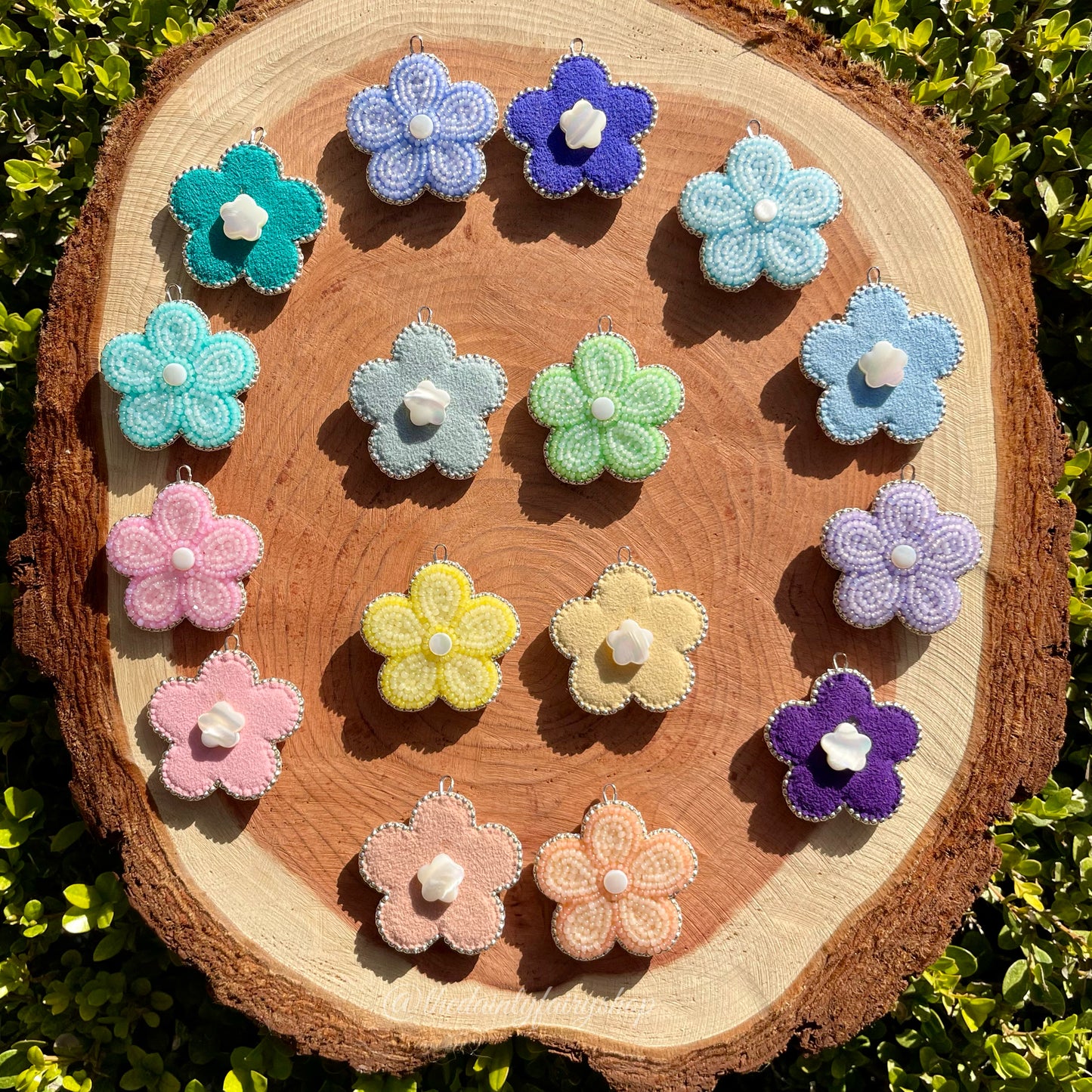 Opal Flower Earrings