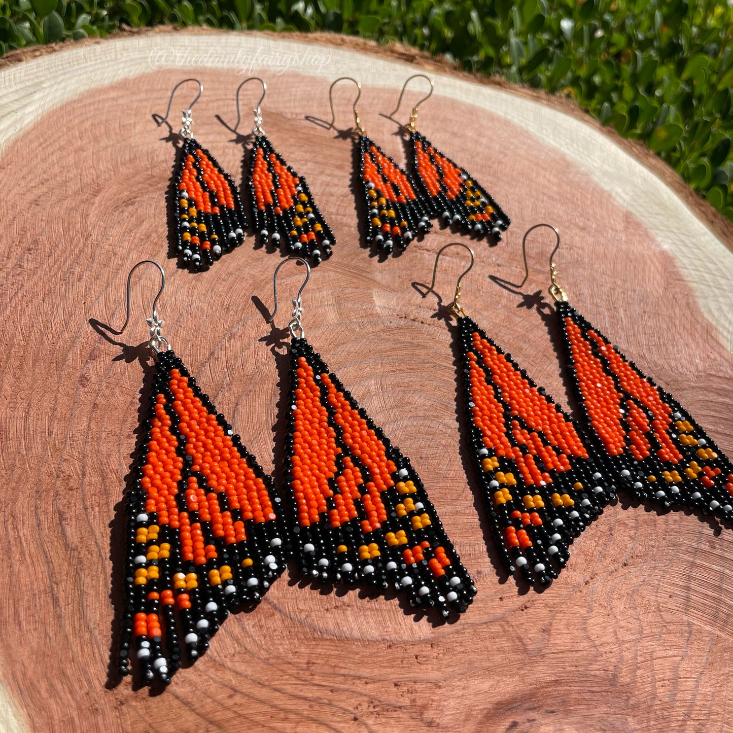 Monarch Wing Earrings